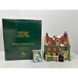 Department 56 Dickens Village Dedlock Arms 3rd Edition 1994 lighted inn